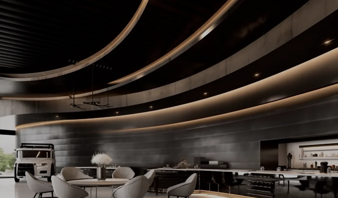 arafed-view-modern-bar-with-bar-chairs-generative-ai-1